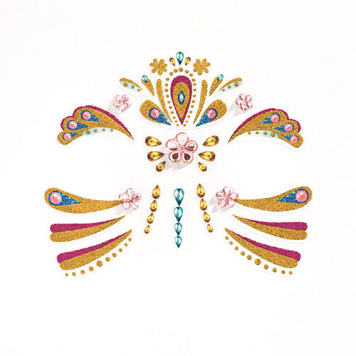 Face Stickers Gold Princess