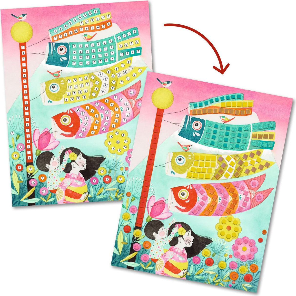 LGA Kyoto Sticker Mosaic