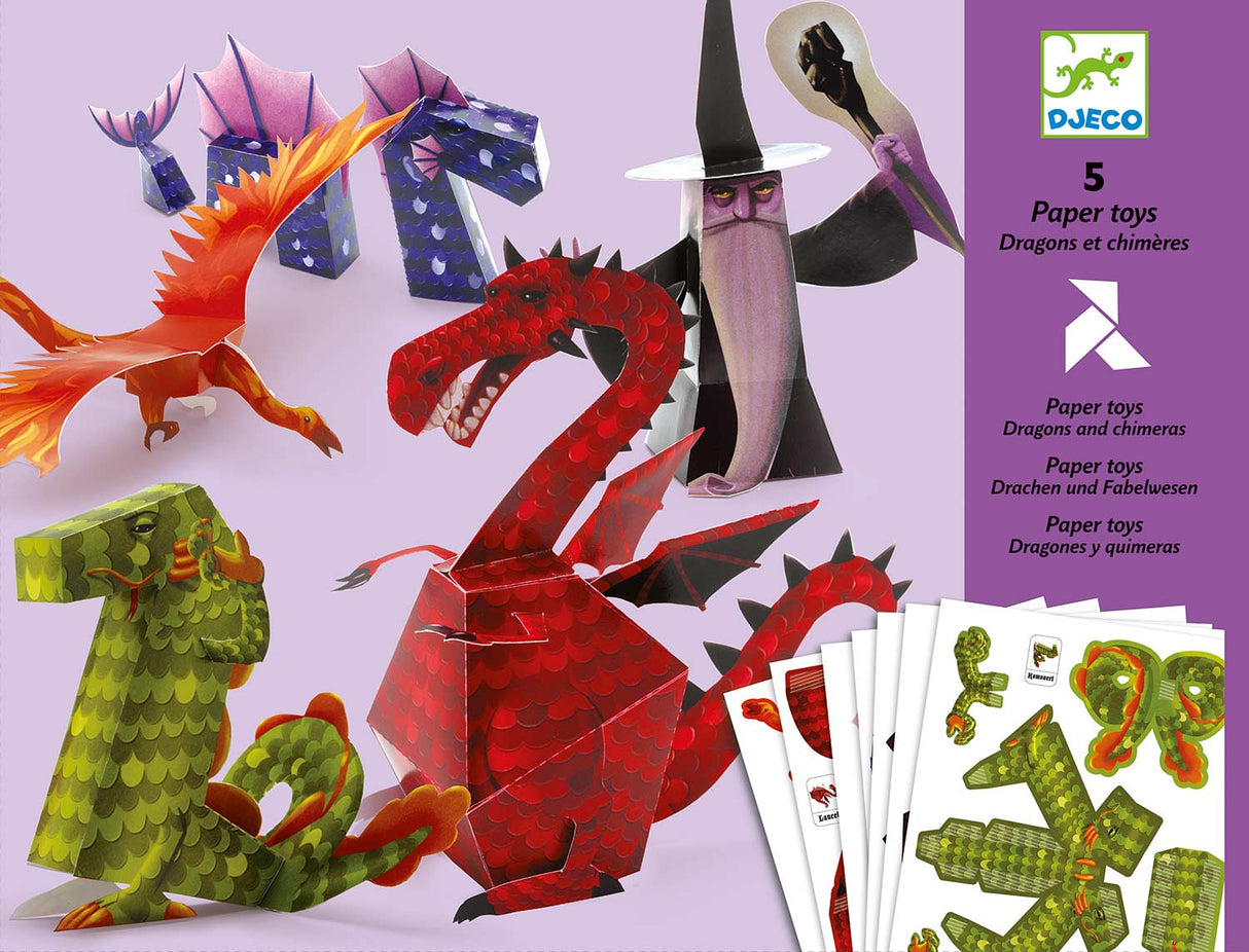 Paper Toys - Dragons And Chimera