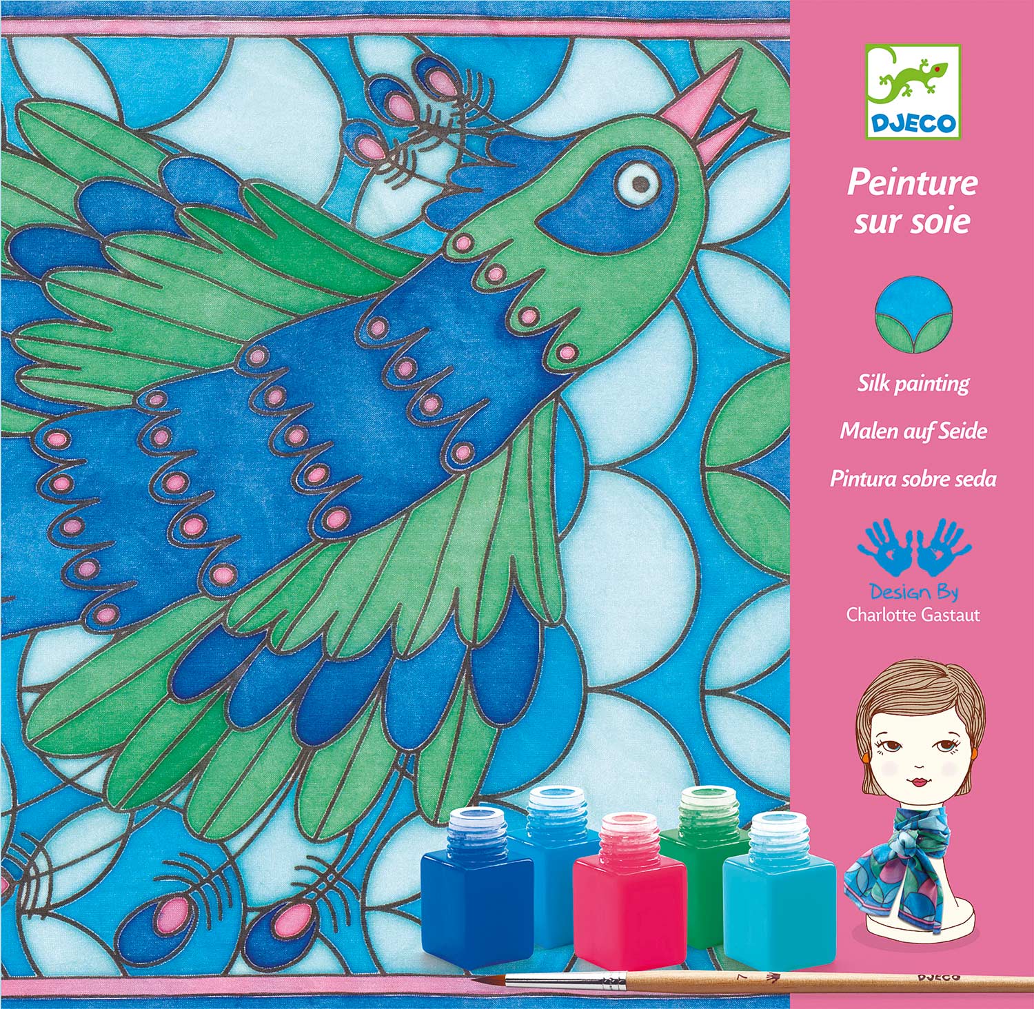 Silk Painting - Peacock