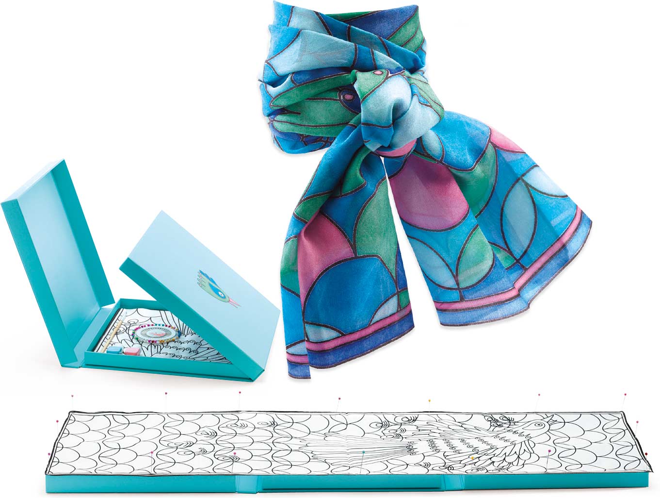 Silk Painting - Peacock