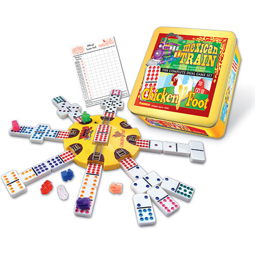 Mexican Train Chickenfoot Combonation Domino Set