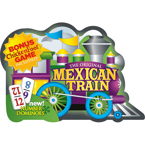 Mexican Train Deluxe Domino Set With Numbers In Collectable TIN