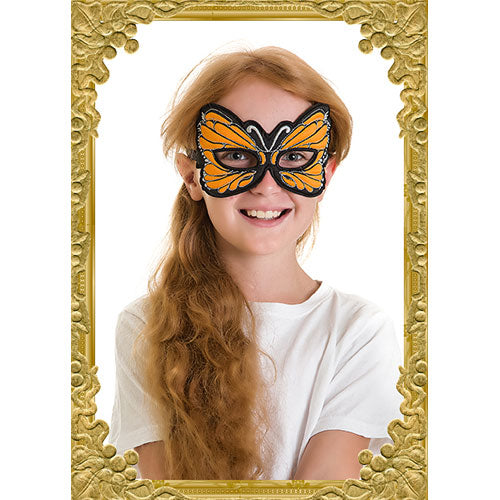Orange Butterfly Mask