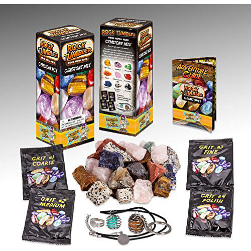 Rock Tumbler Refill - Rough Gemstones of Nine Varieties (1lb)