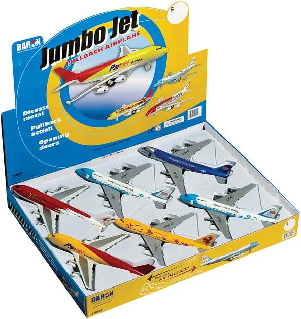 Jumbo Jet Pullback Toy