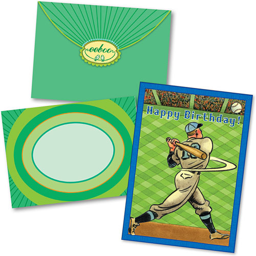 Baseball Home Run Birthday Card