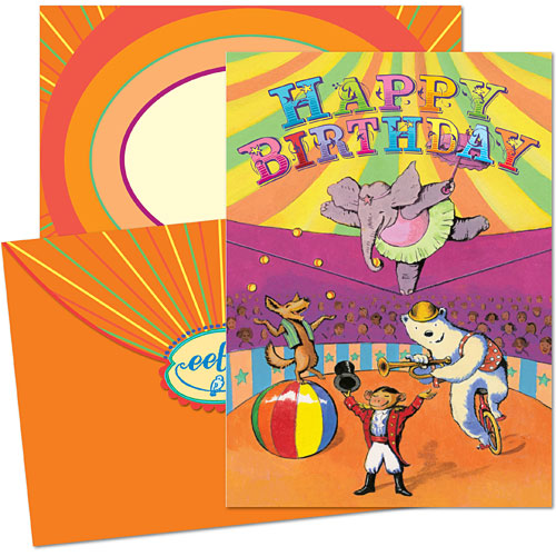Hawkes Circus Birthday Card