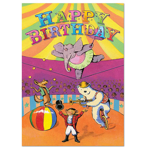 Hawkes Circus Birthday Card