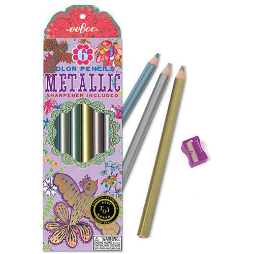 Gold Birds Metallic Pencils