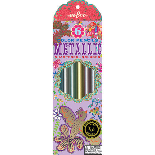 Gold Birds Metallic Pencils