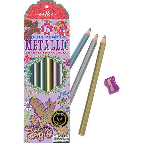 Gold Birds Metallic Pencils