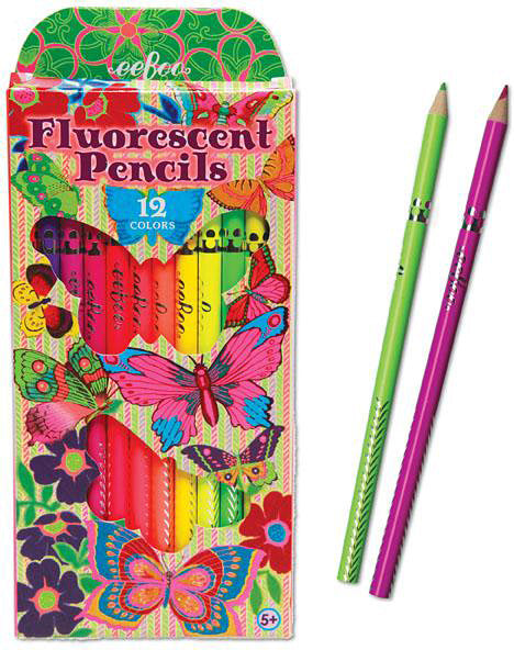 Butterfly 12 Color Fluorescent Pencil