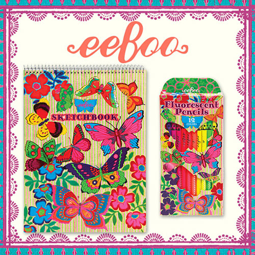 Butterfly 12 Color Fluorescent Pencil