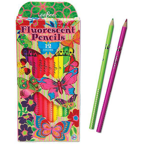 Butterfly 12 Color Fluorescent Pencil