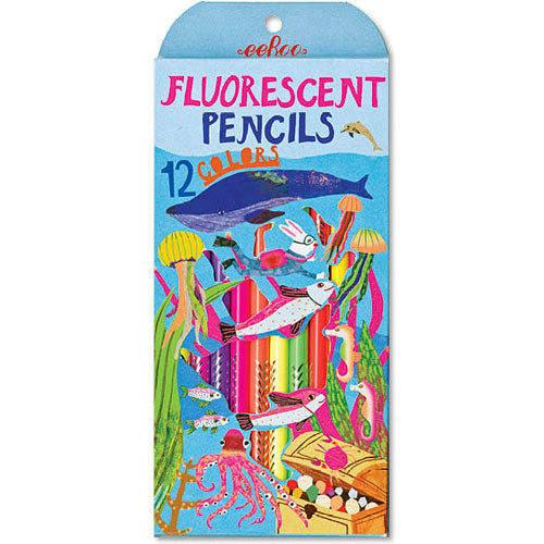 In the Sea 12 Fluorescent Pencils