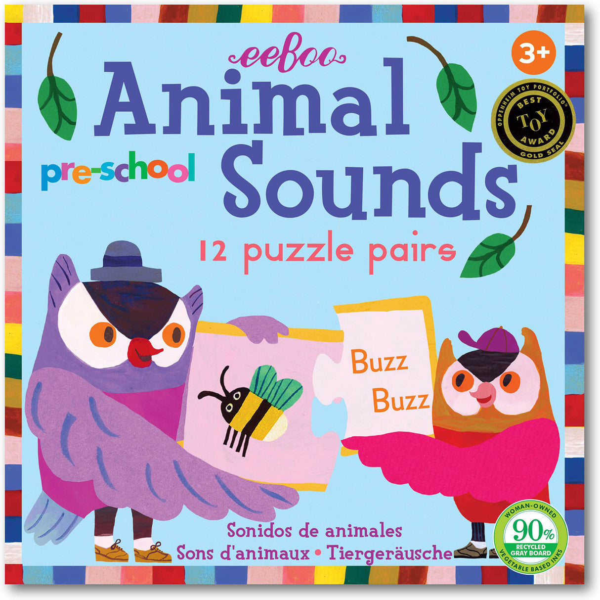 Pre-School Animal Sounds Puzzle Pairs