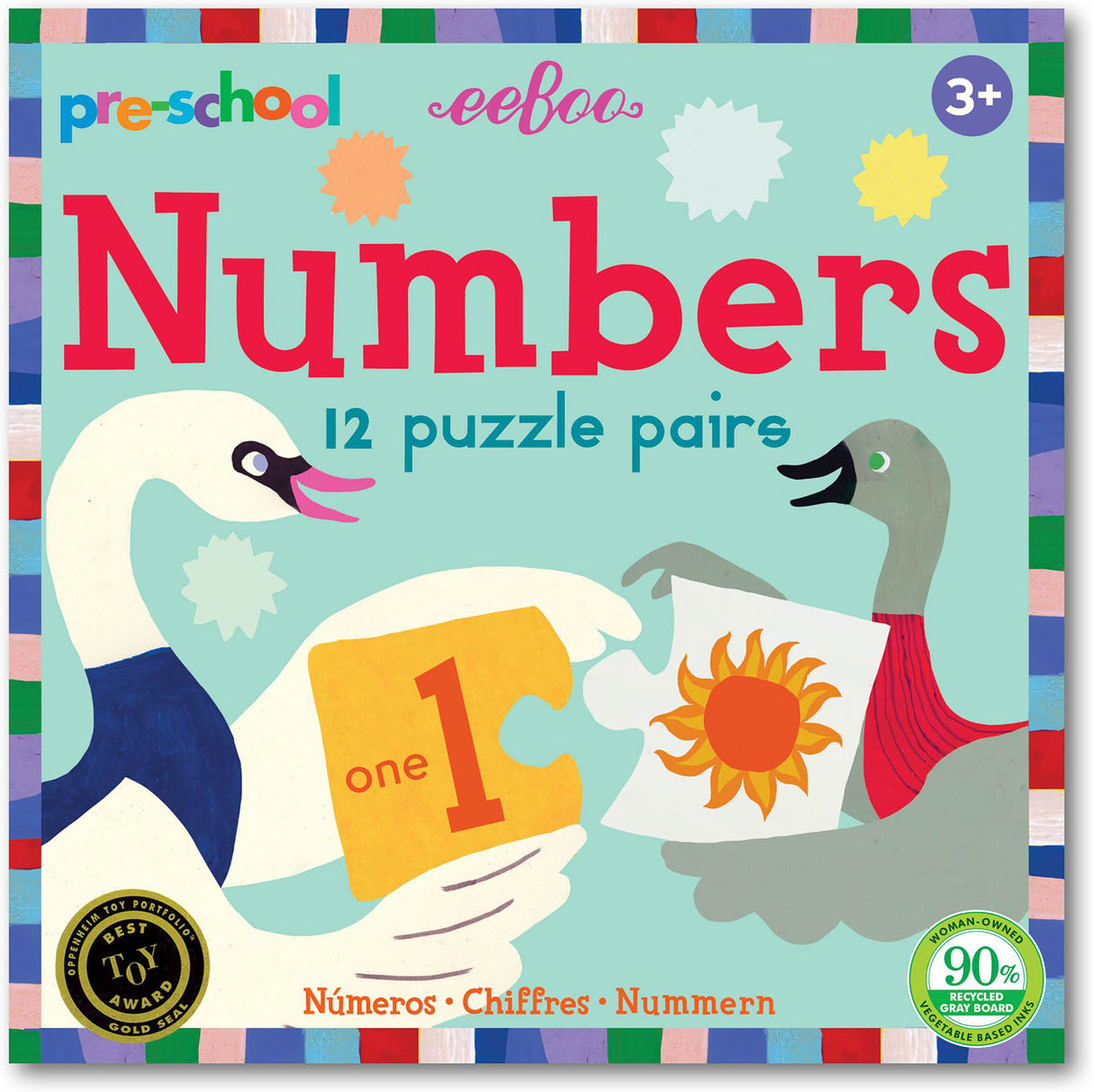 Pre-School Numbers Puzzle Pairs