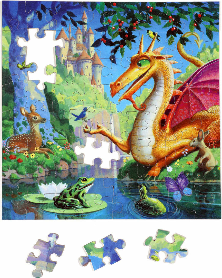 Dragon 64 Piece Puzzle
