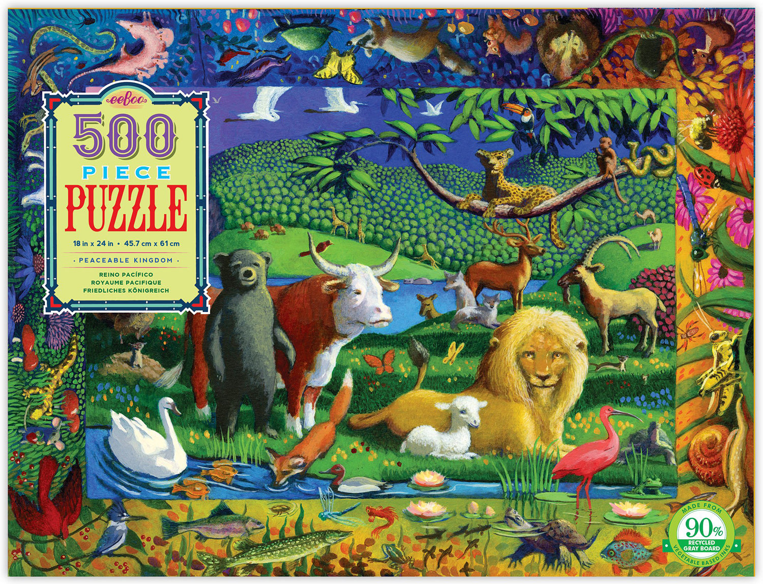 Peaceable Kingdom 500 Piece Rectangle Puzzle