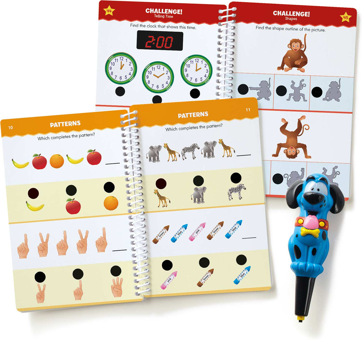 Hot Dots® Jr Let's Master Kindergarten Math Set with Ace—The Talking Teaching Dog® Pen