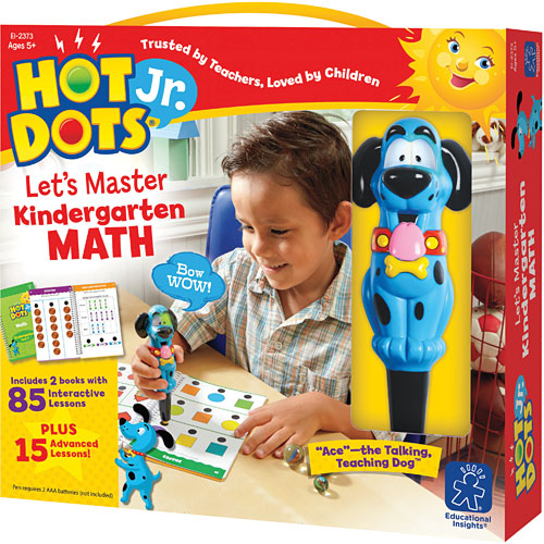 Hot Dots® Jr Let's Master Kindergarten Math Set with Ace—The Talking Teaching Dog® Pen