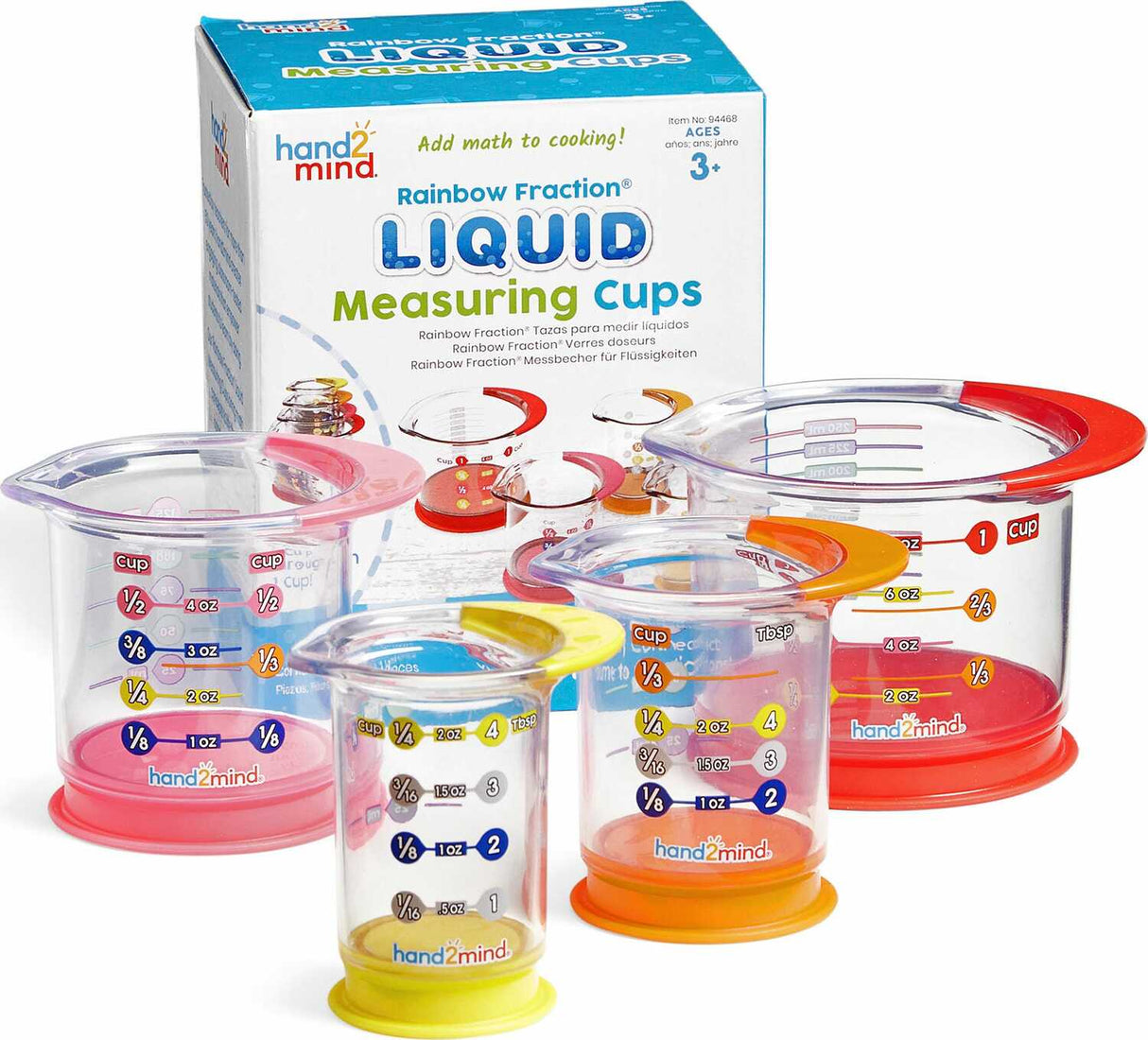 Rainbow Fraction® Liquid Measuring Cups