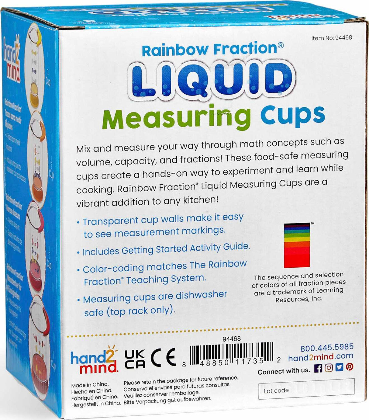 Rainbow Fraction® Liquid Measuring Cups