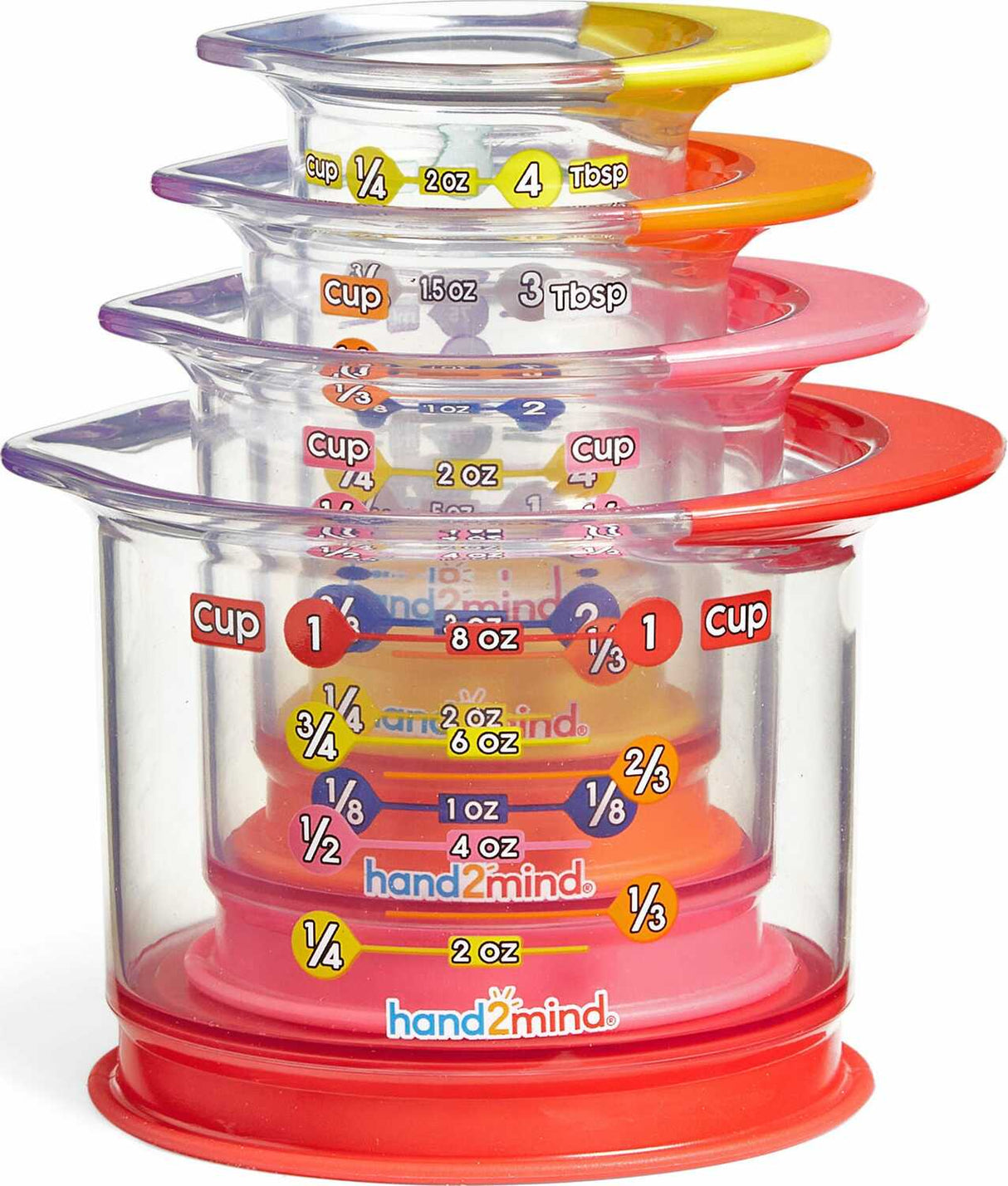 Rainbow Fraction® Liquid Measuring Cups