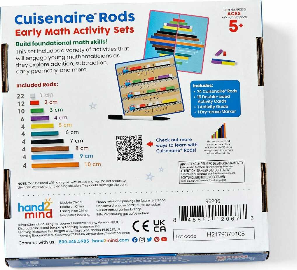 Cuisenaire Rods Early Math Activity Set