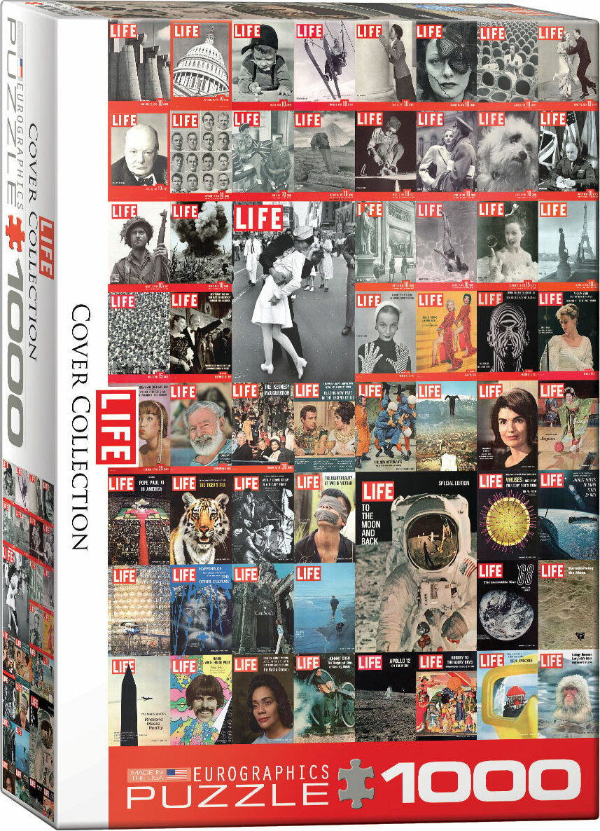 LIFE Magazine-Vintage Cover Collage 1000-Piece Puzzle