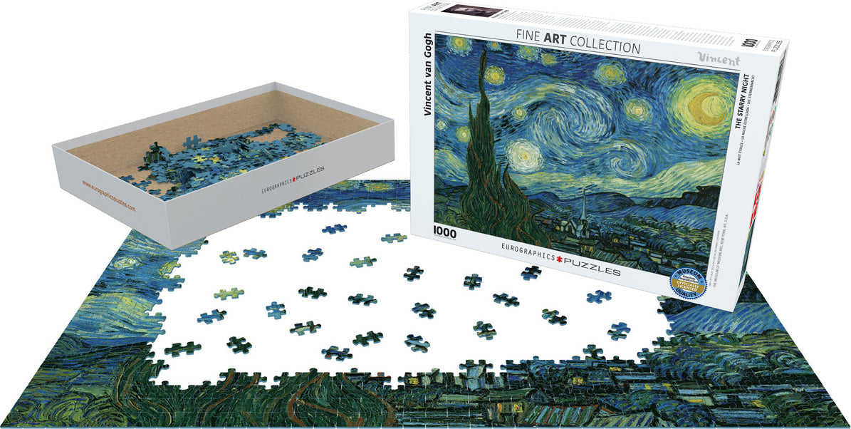 Post-Impressionism Puzzles - Starry Night by Vincent Van Gogh