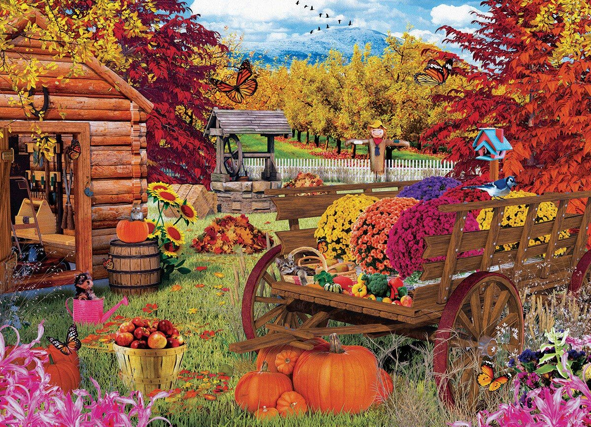 Autumn Garden By Paul Normand 1000-piece Puzzle