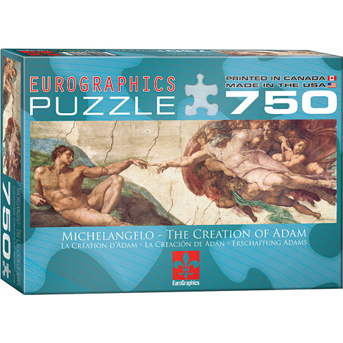 Creation of Adam by Michelangelo Jigsaw Puzzle 750-Piece Puzzle