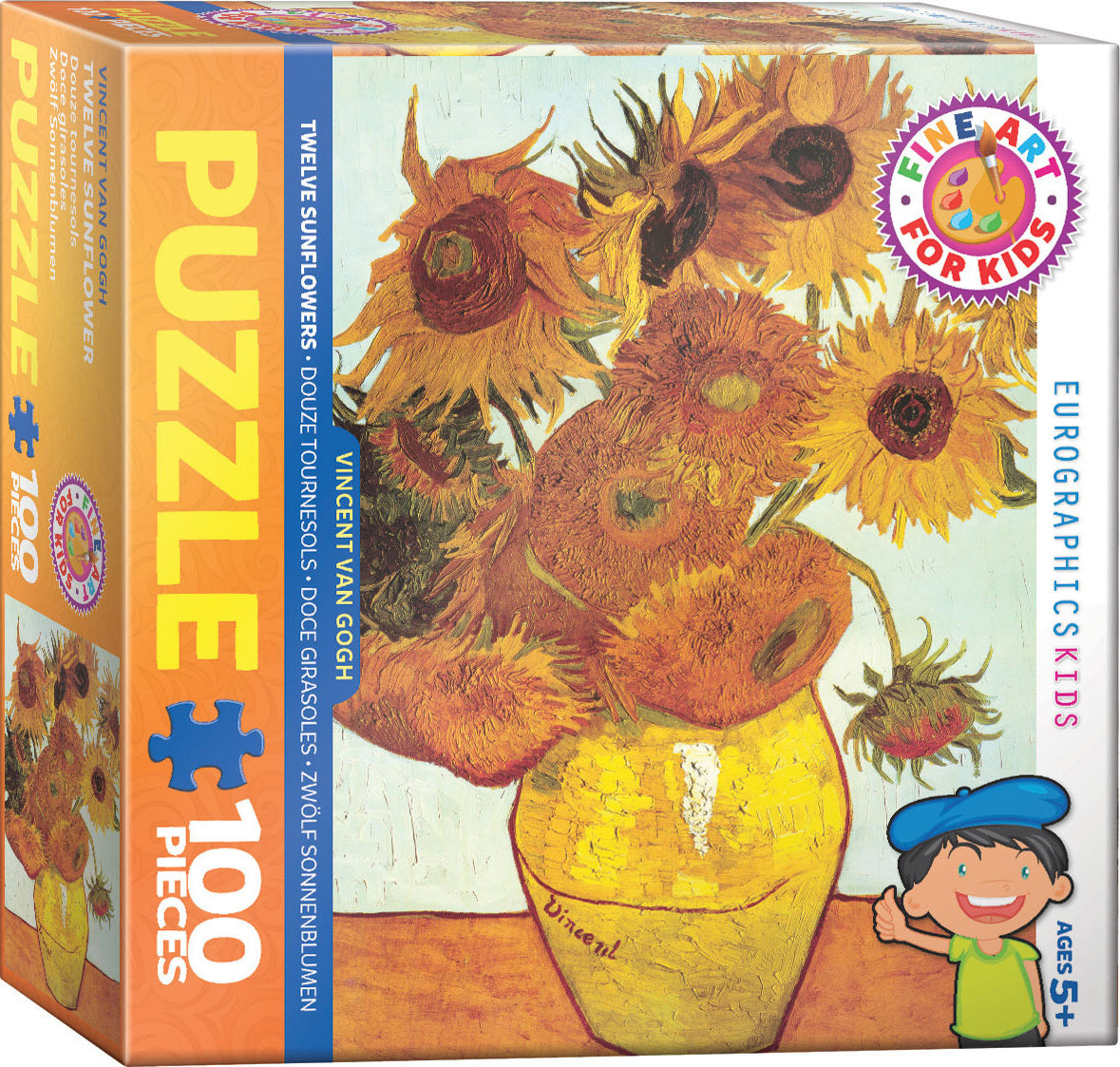 Twelve Sunflowers 100-Piece Puzzle