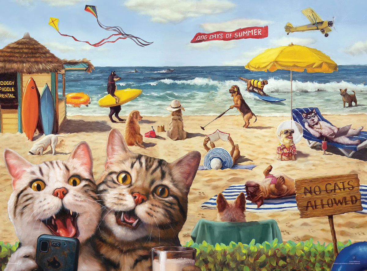 No Cats Allowed by Lucia Hefferman Lenticular XL 300-Piece Puzzle