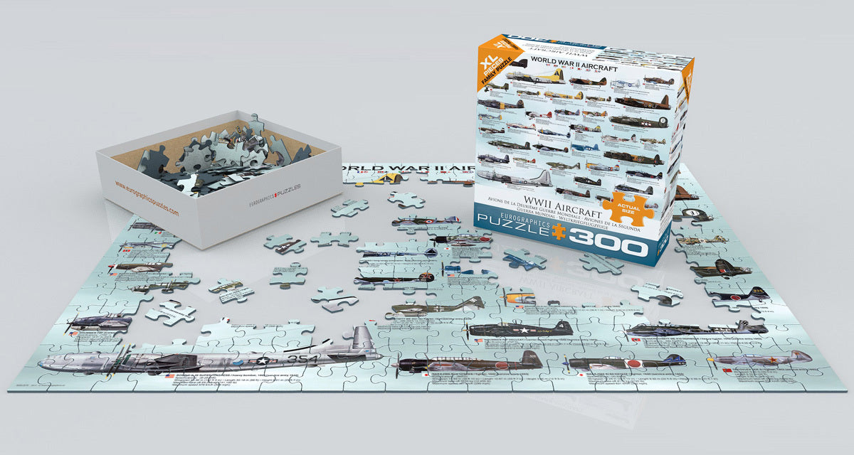 WWII Aircraft 300-Piece Puzzle (Small box)