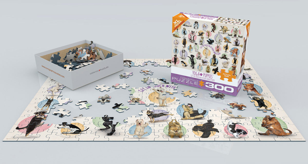 Yoga Puppies 300-Piece Puzzle (Small box)