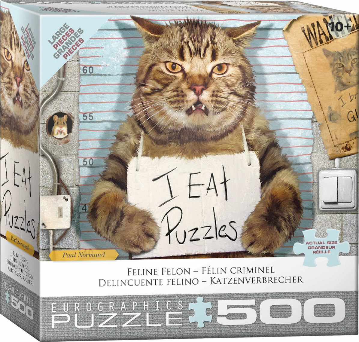 Feline Felon 500-Piece Puzzle (Small box)