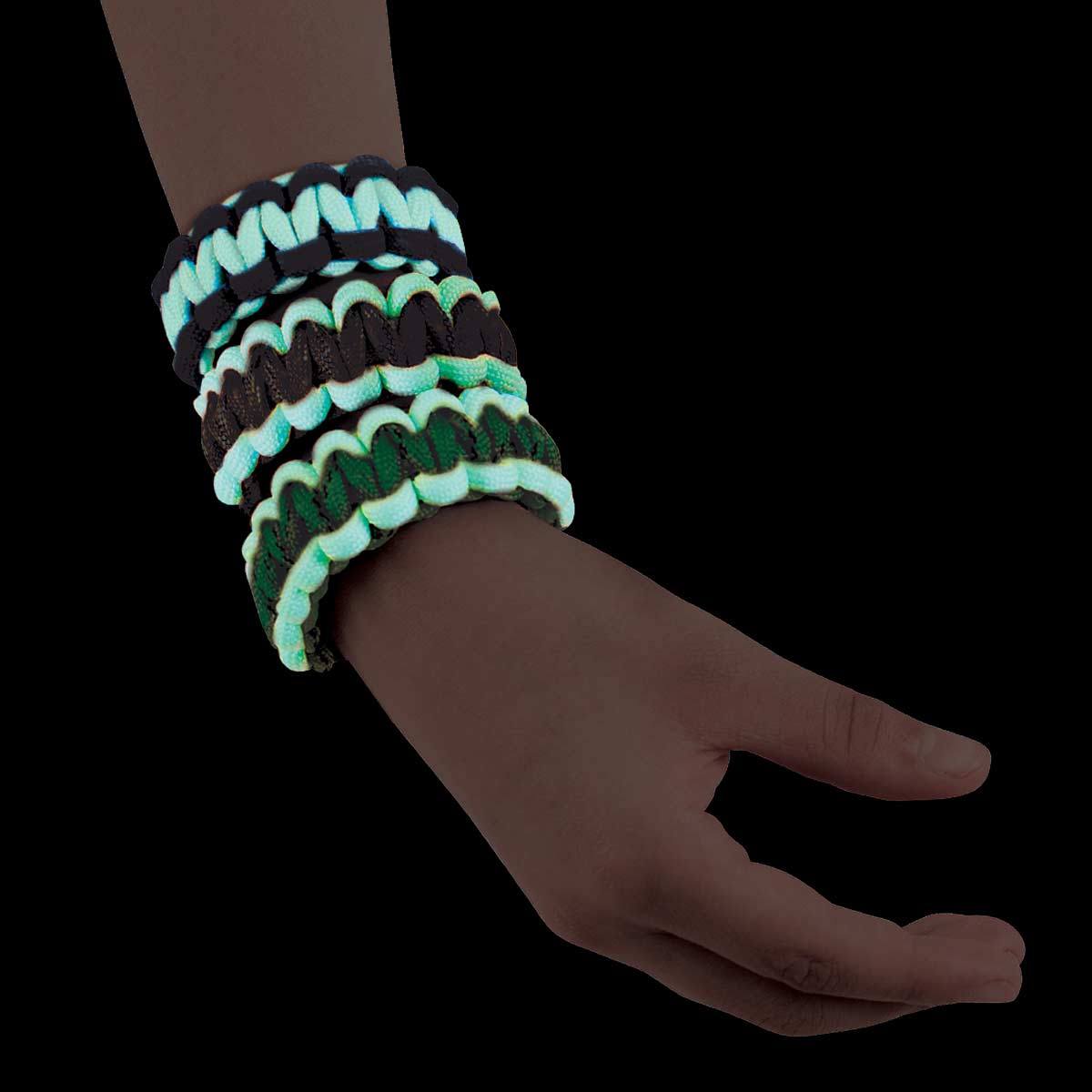 Glow-in-the-Dark Paracord Wristbands