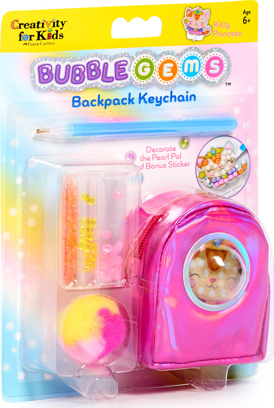 Bubble Gems Keychain Kitty Princess