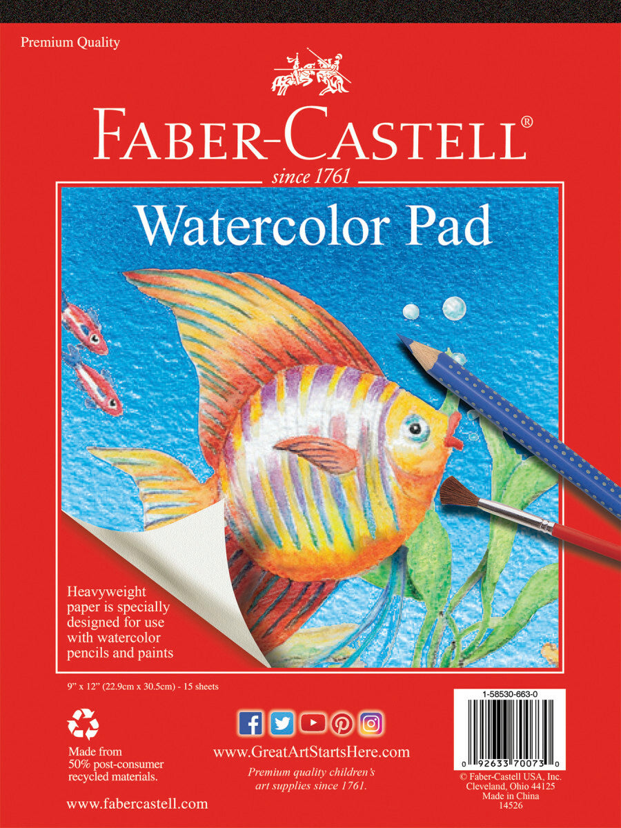 Watercolor Pad  9"x12"