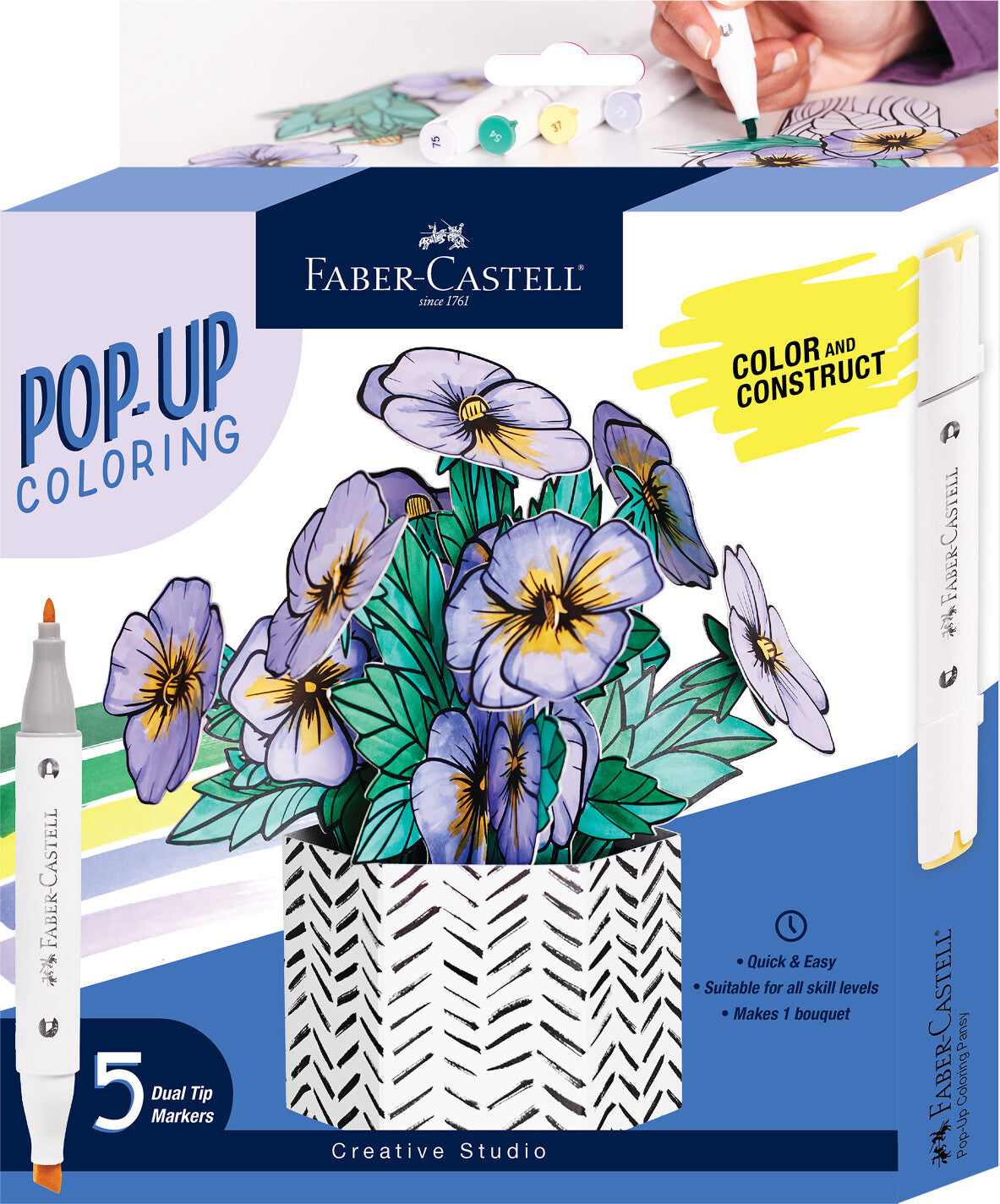 Pop Up Coloring - Pansy