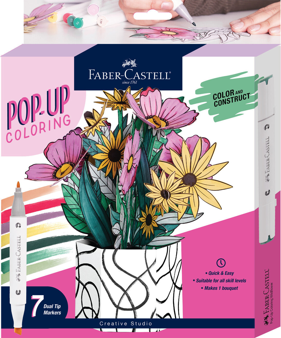 Pop Up Coloring - Wildflower Bunch