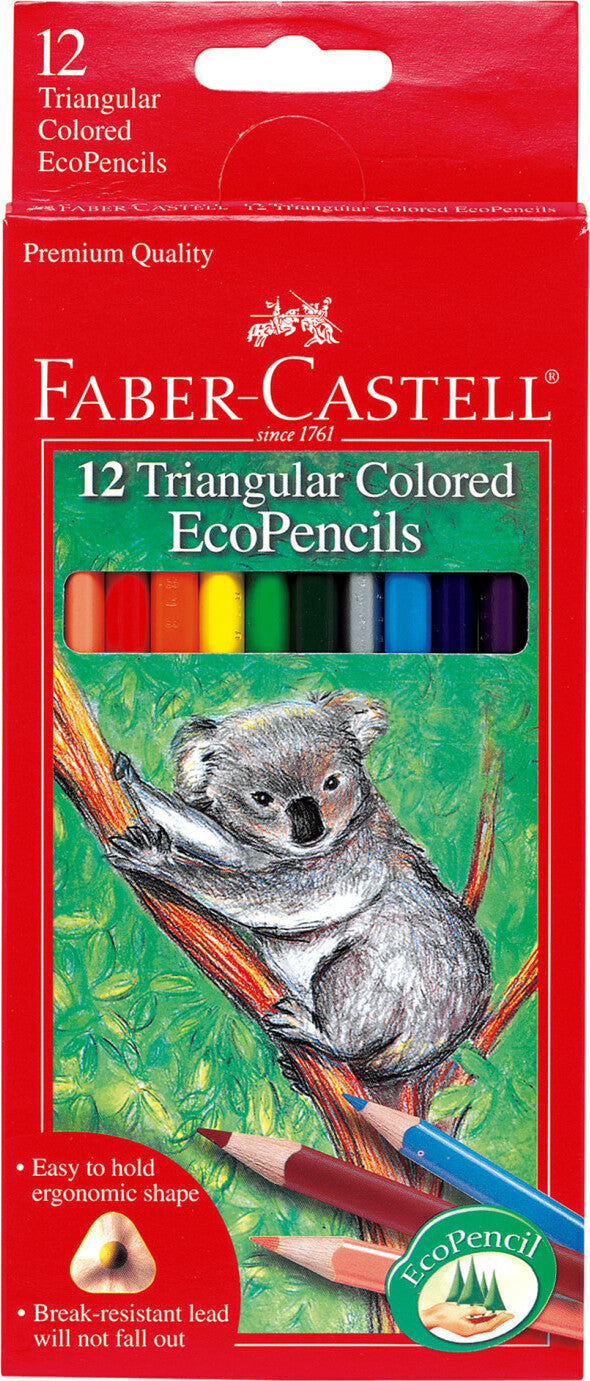 12 ct Triangular Colored EcoPencils