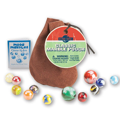 Retro Times Brown Leather Pouch - Empty