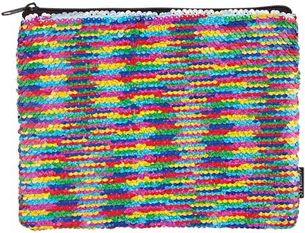S. Lab Magic Sequin Pouch- Rainbow