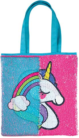 Magic Sequin Unicorn/Rainbow Reveal Tote Bag
