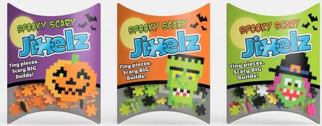 Jixelz 30pk ASSORT. w/pop (Spooky Scary) 10ea of 3 styles