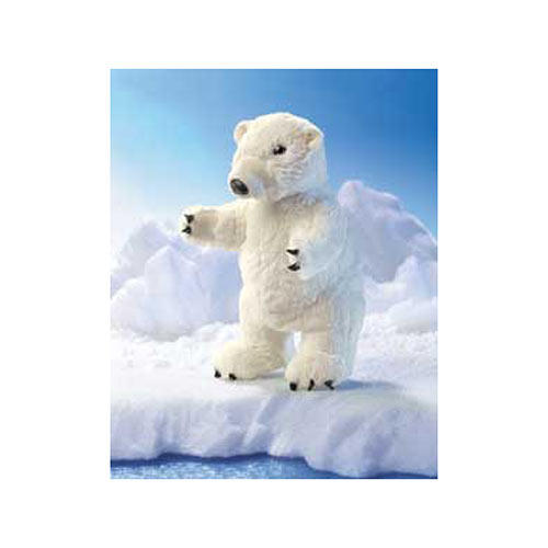 Standing Polar Bear Hand Puppet